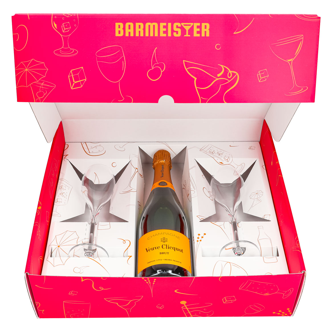 Veuve Clicquot Champagne Gift Set 0.75l 12.5% + Flute 0.1l clear I Pink – View 2