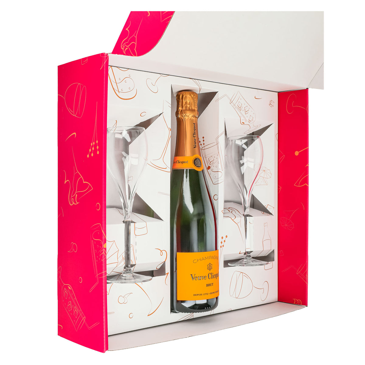Veuve Clicquot Champagne Gift Set 0.75l 12.5% + Flute 0.1l clear I Pink – View 5