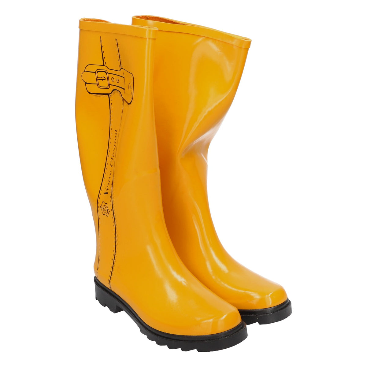 Veuve Clicquot Champagne Rubber Boots Yellow Label Rain Boots Size 36/37