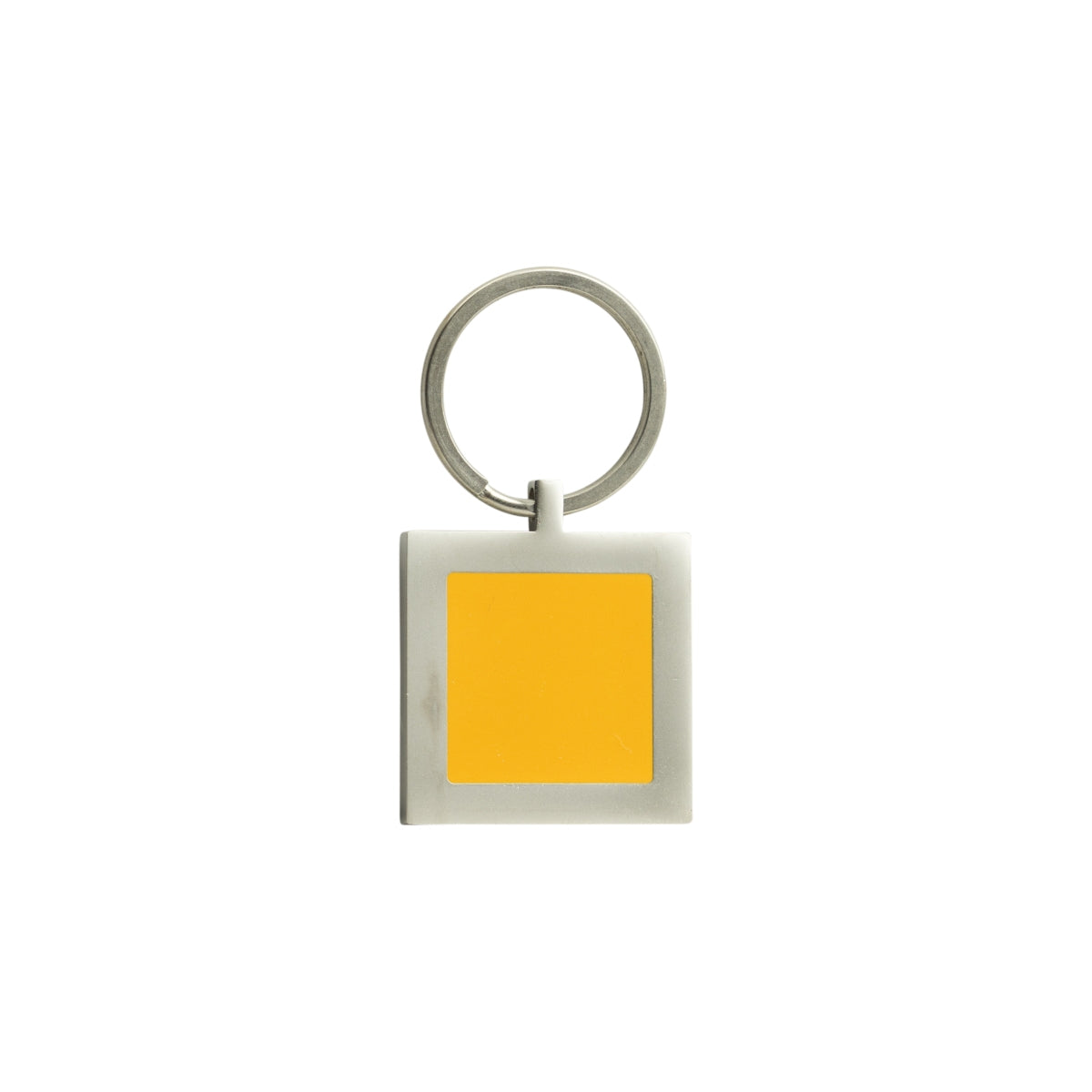 Veuve Clicquot Champagne Keyring Silver Metal Square Orange