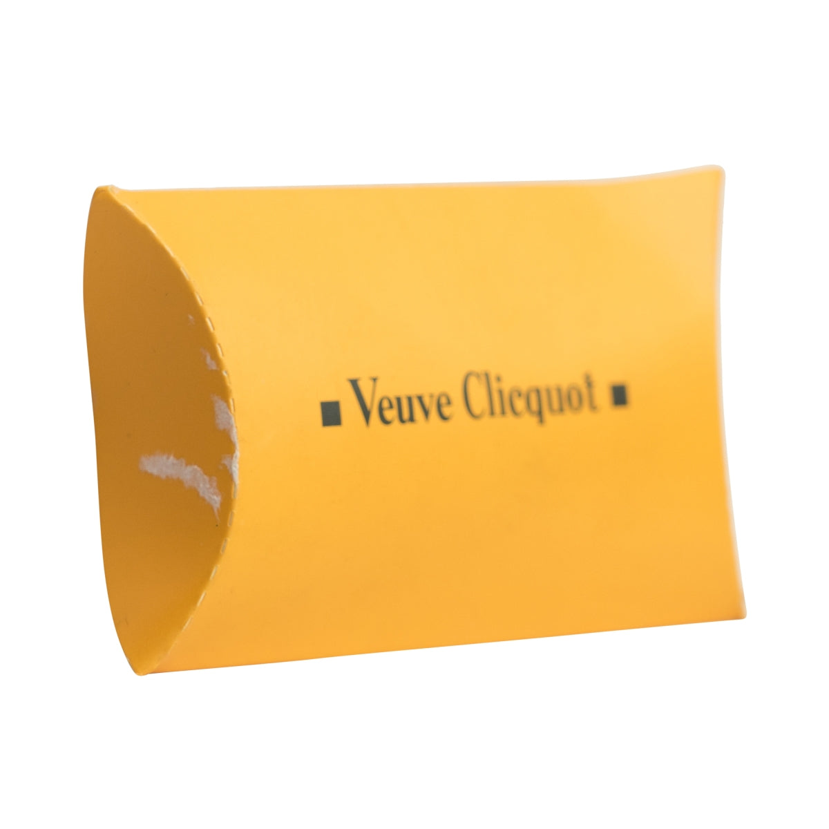 Veuve Clicquot Champagne Keyring Silver Metal Square Orange – View 3