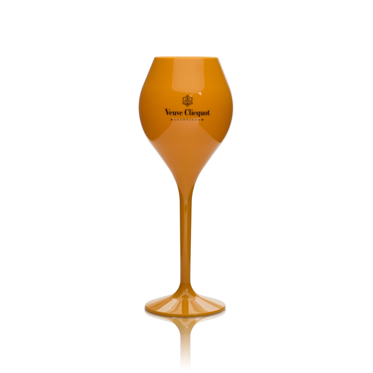 Veuve Clicquot plastic stemmed glass 0.2 l goblet champagne glasses catering