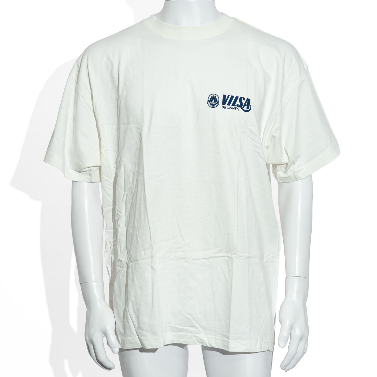 Vilsa Water Glass Size XXL White Cotton T-Shirt