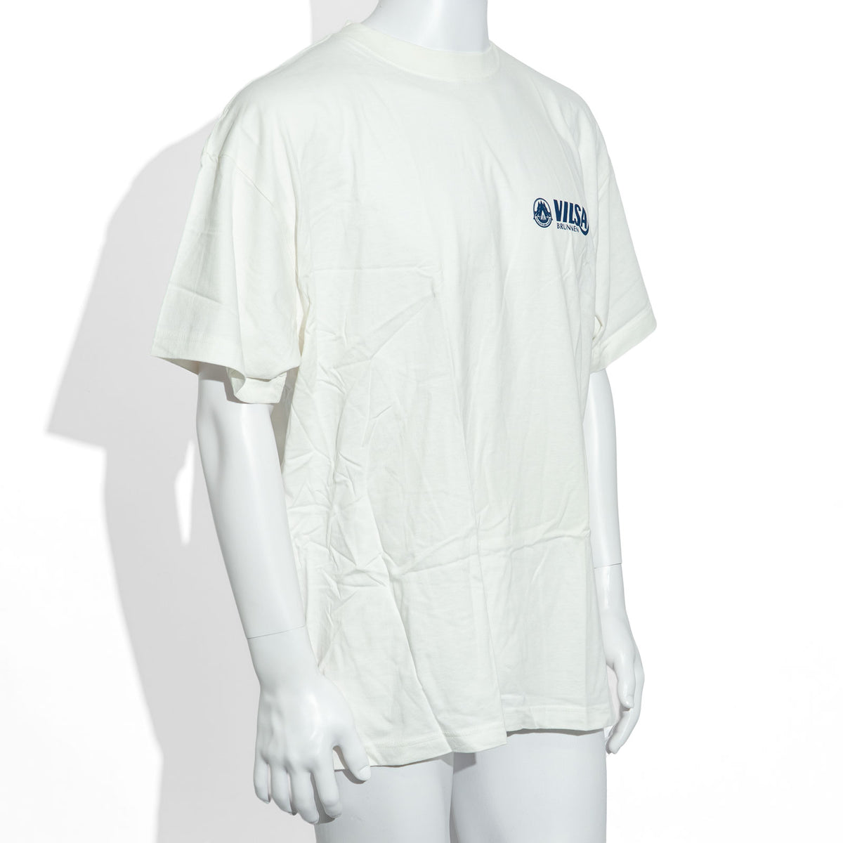 Vilsa Water Glass Size XXL White Cotton T-Shirt – View 2