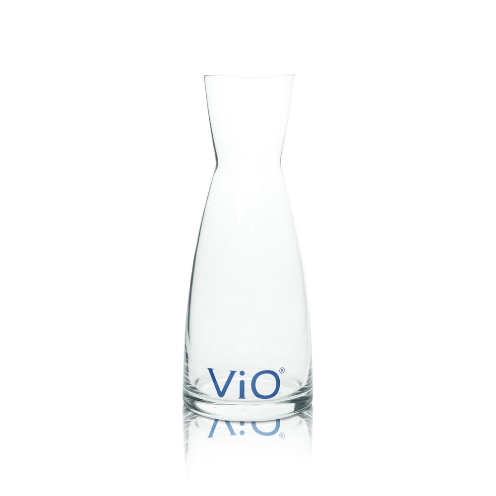 Vio Water Carafe 1l Jug Glass Spout Pitcher Jug Mineral Water Gastronomy