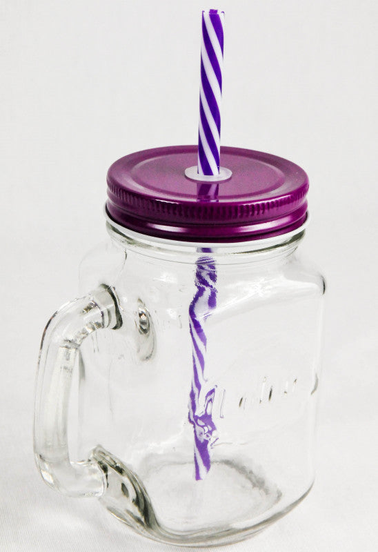 Volvic Water Glass Icetee Jar Glass Glasses Iceteekrug  Purple Design