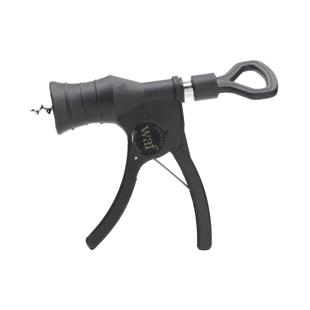 WAF Brevetti Wine Corkscrew Lever Corkscrew Pistol Black
