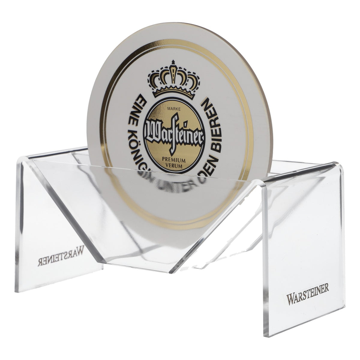 Warsteiner Beer Acrylic Beer Coaster Holder Round Table Display – View 4