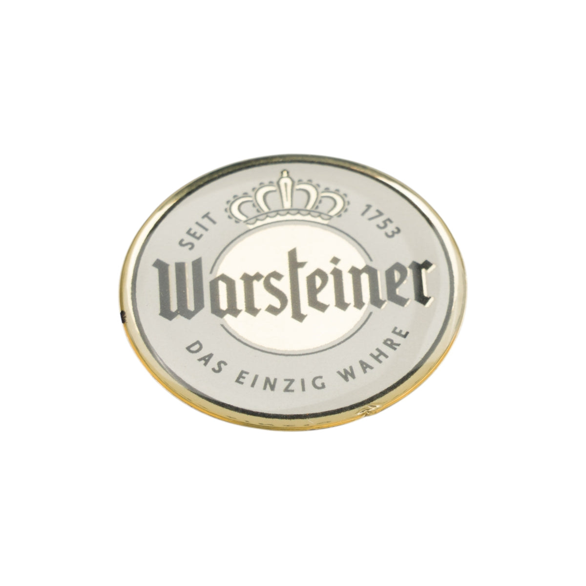 Warsteiner beer sticker, 30 mm diameter, wall decoration, travel fan merchandise, brewery – View 2