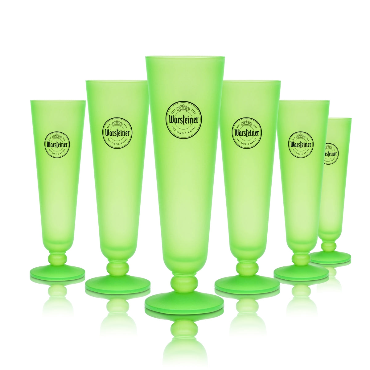 Warsteiner Beer Glass 0.2 L Neon Tulip Exclusive Green Cup CSD Glasses Pride Beer