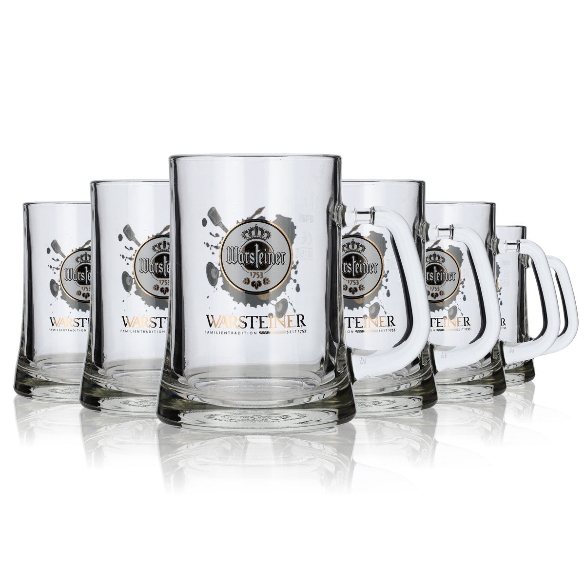 Warsteiner beer glass, 0.3 l beer mug, Seidel collector's mug, "Saxophone" tankard