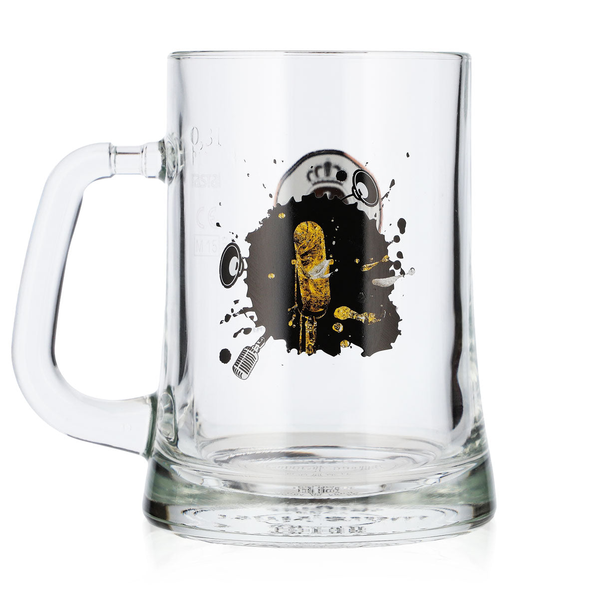 Warsteiner Beer Glass, 0.3 L, Mugs, Limited Edition "Microphone" Music Design by Rastal – View 3