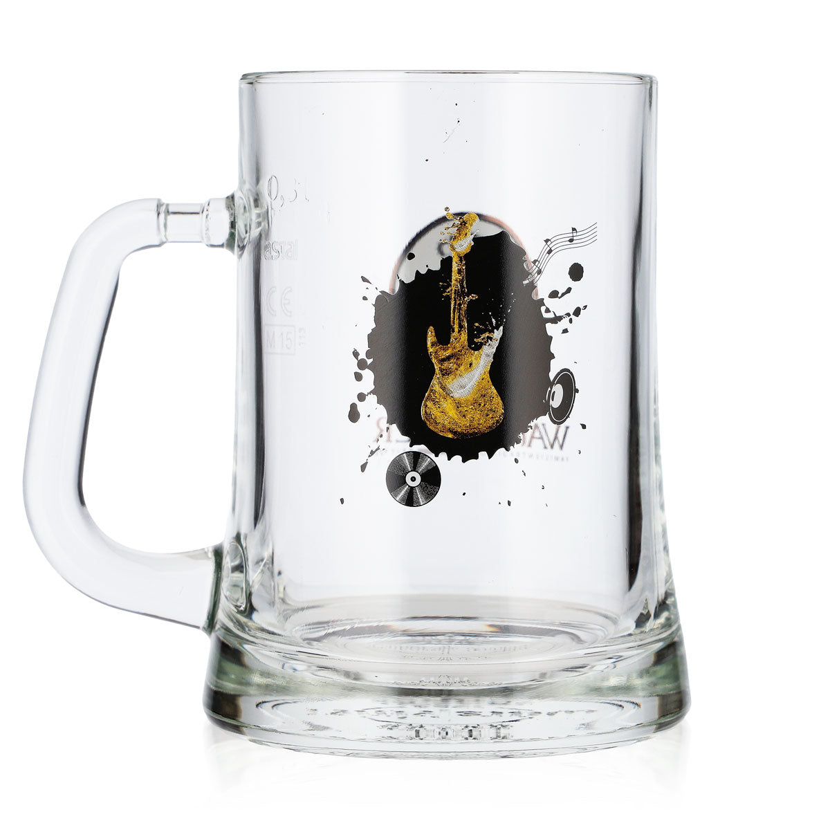 Warsteiner Beer Glass, 0.3 L, Mugs, Limited Edition "Guitar" Music Design by Rastal – View 3