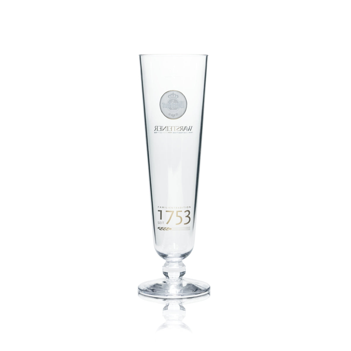 6x Warsteiner beer glass 0.3l plastic reusable trophy tulip pilsner glasses, catering – View 3