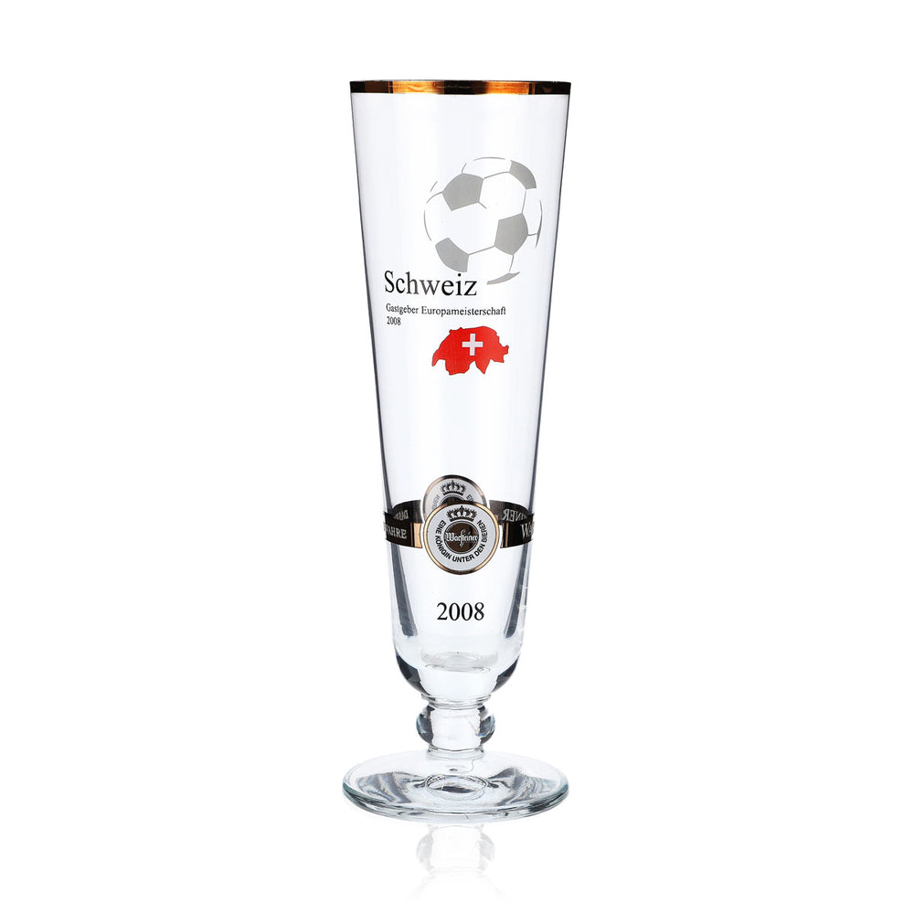 Warsteiner Beer Glasses Annual Edition EM 2008 Glass Nation "Switzerland"