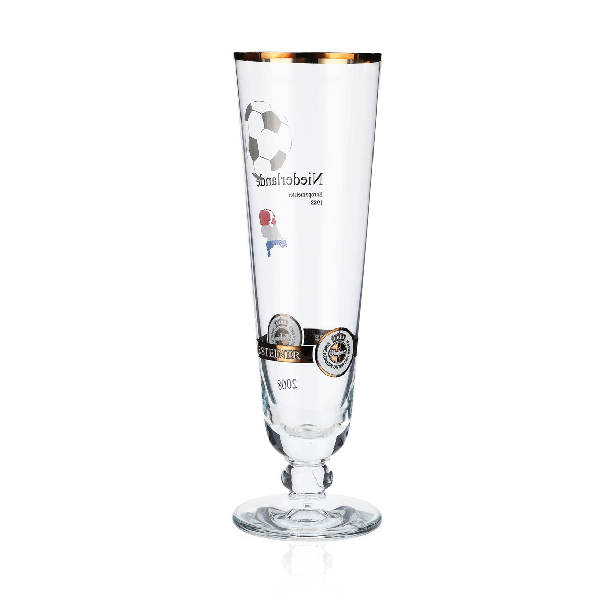 Warsteiner Beer Glasses Annual Edition EM 2008 Glass Nation "Netherlands" – View 3