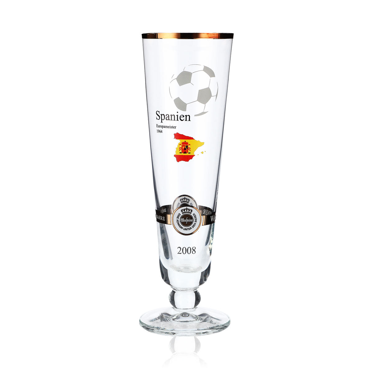 Warsteiner Beer Glasses Annual Edition EM 2008 Glass Nation "Spain"