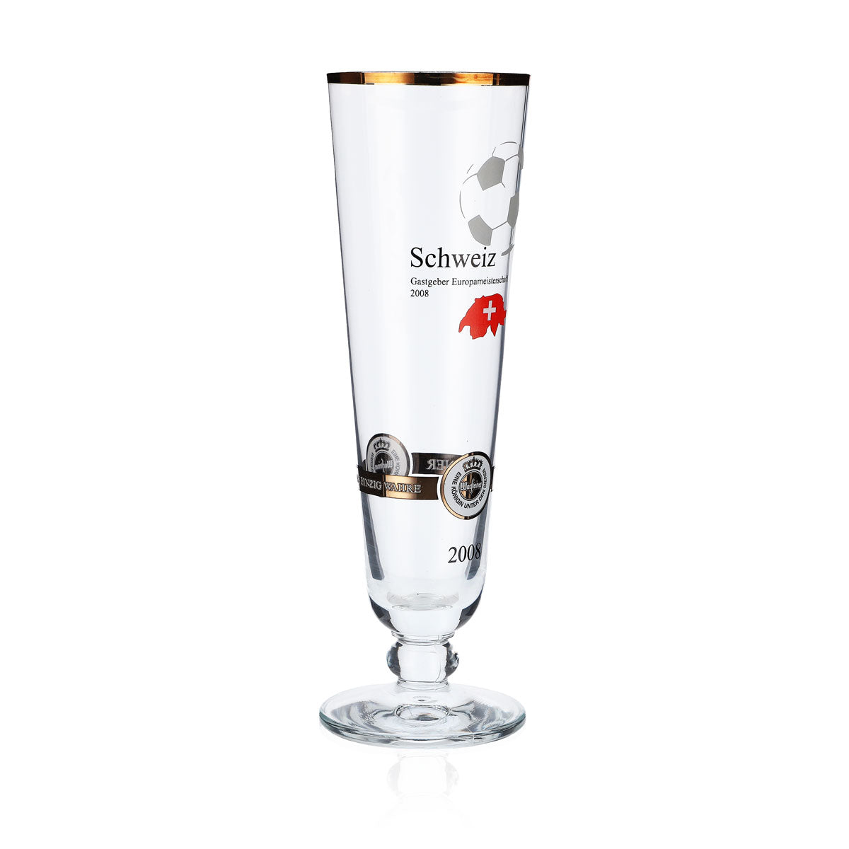 Warsteiner Beer Glasses Annual Edition EM 2008 Glass Nation "Switzerland" – View 2
