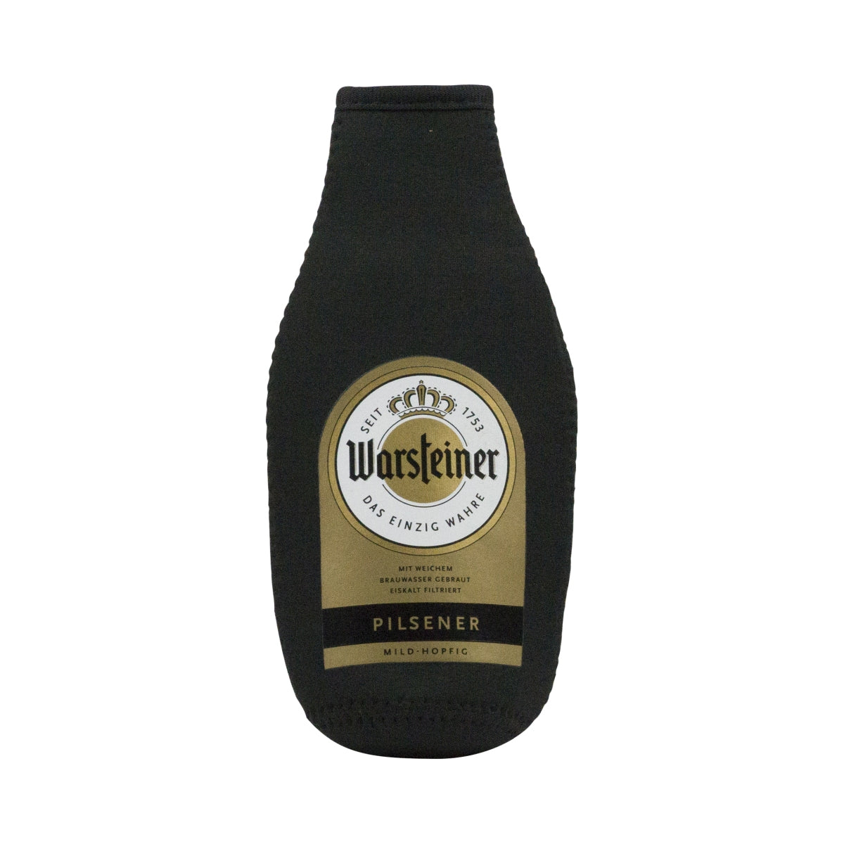 Warsteiner Beer Neoprene Bottle Cooler 0.33l Can Sleeve Cuff Black