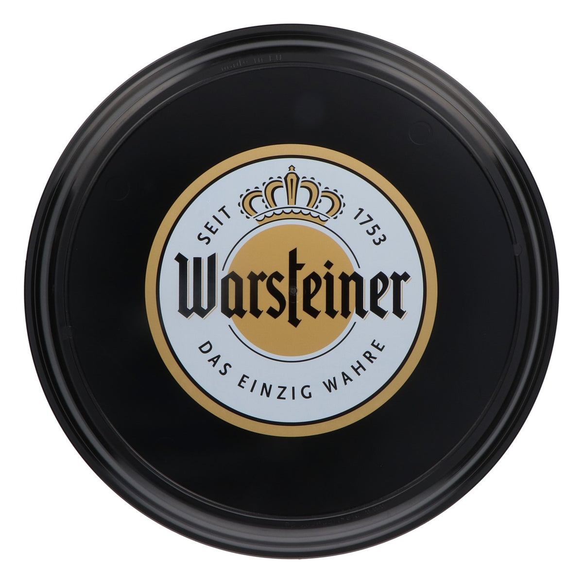 Warsteiner Beer Tray Waiter's Tray Black "Das einzig Wahre" (The Only Real Thing) 37 cm diameter Flat – View 2