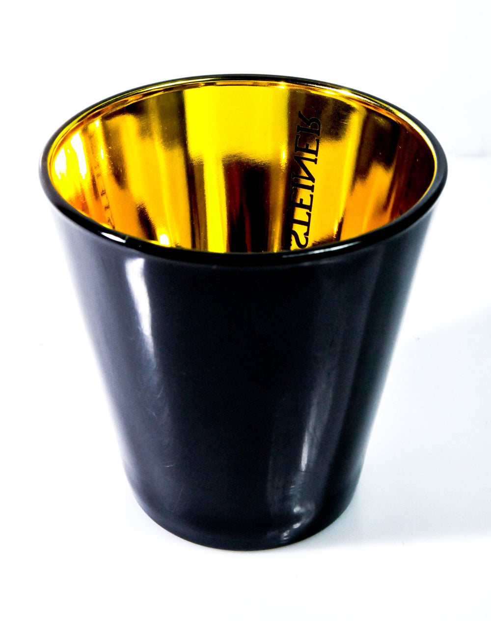 Warsteiner Beer Lantern Tealight Holder Glass Piano Lacquer Gold Plating