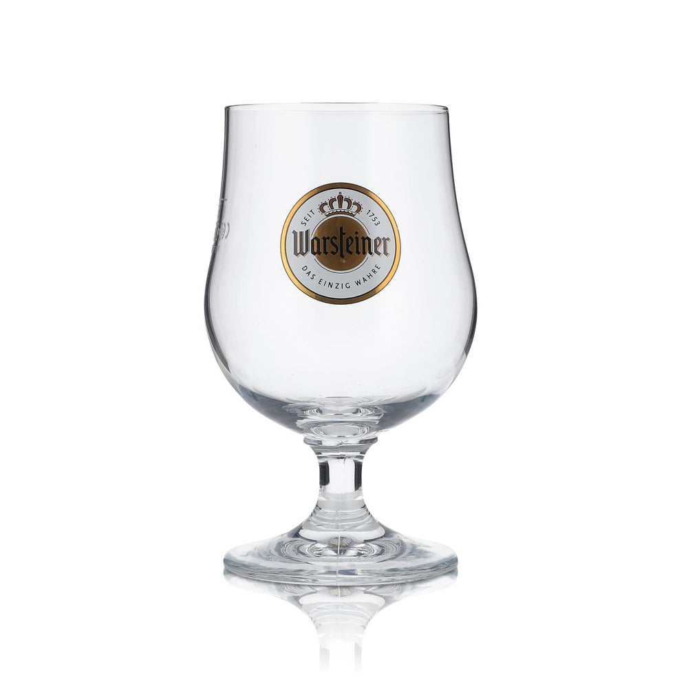 Warsteiner beer glass, spherical glass, 0.25 l, pilsner glass, swivel glass, trophy glass, Bristo large