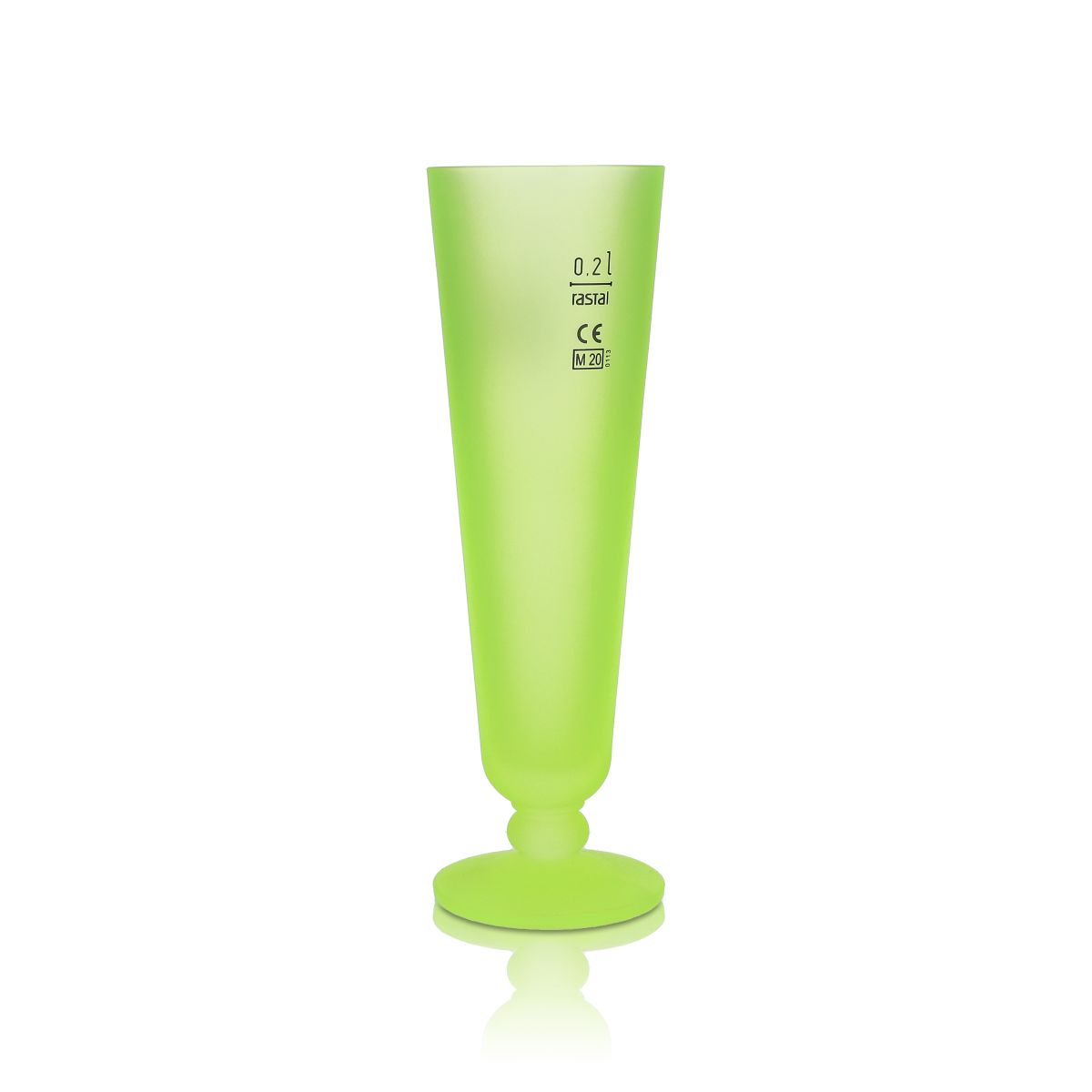 Warsteiner glass beer glasses special edition, neon yellow beer tulip glass 0.2 l – View 2