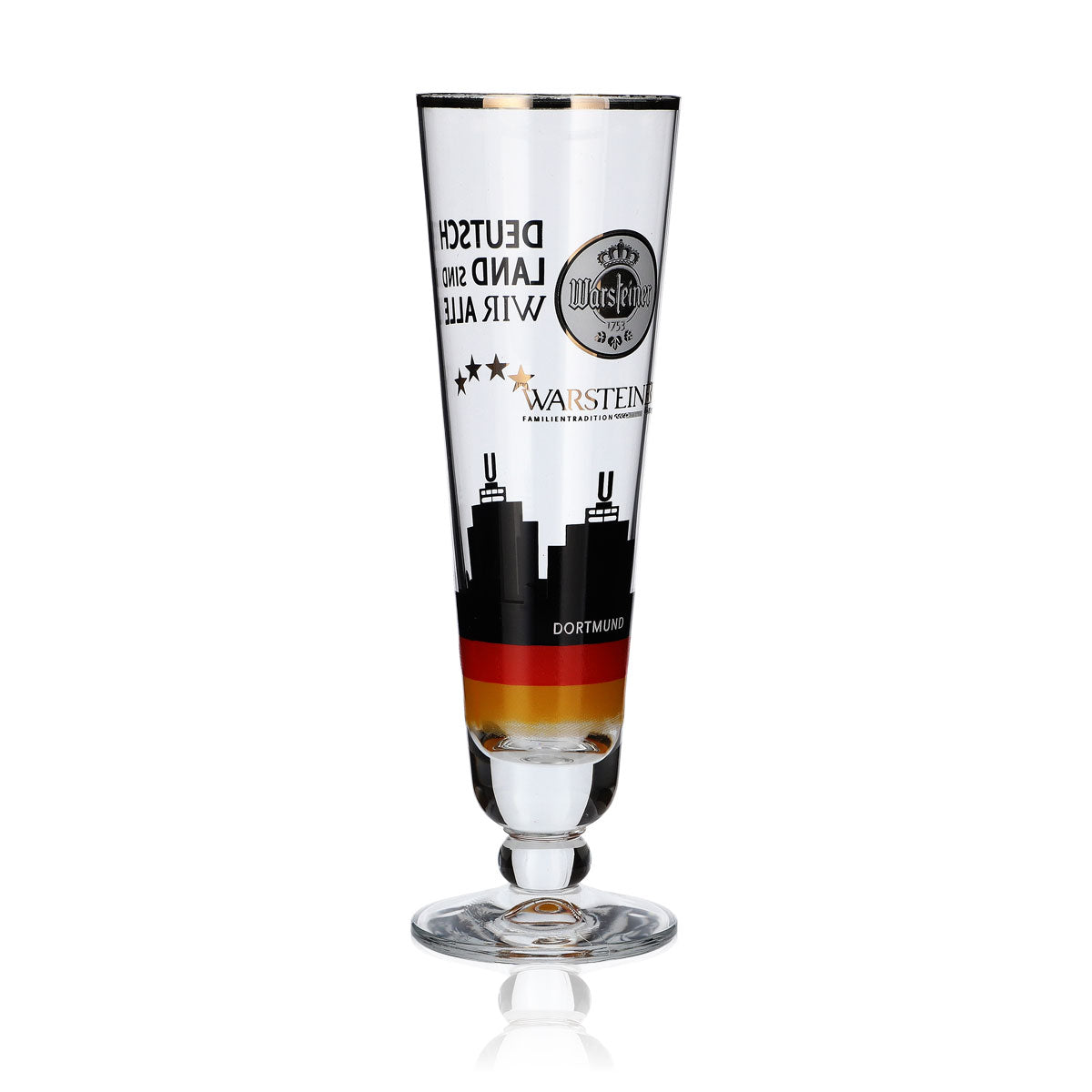 Warsteiner Collector's Glass 0.2l Cup Dortmund Germany Soccer Special Edition – View 2