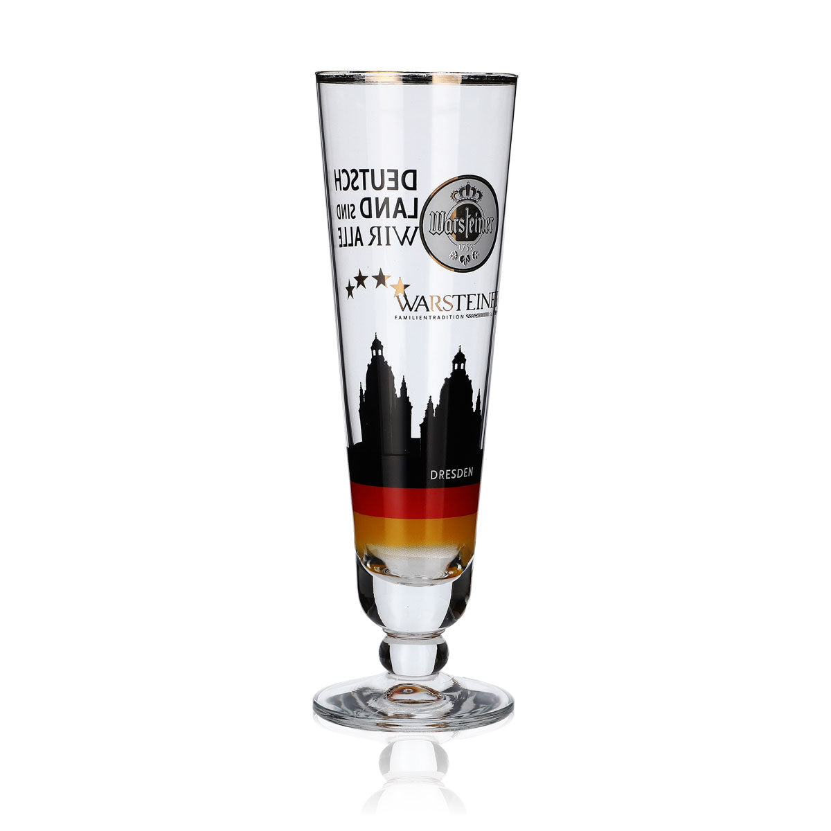 Warsteiner Collector's Glass 0.2 L Cup Dresden Germany Soccer Special Edition – View 2