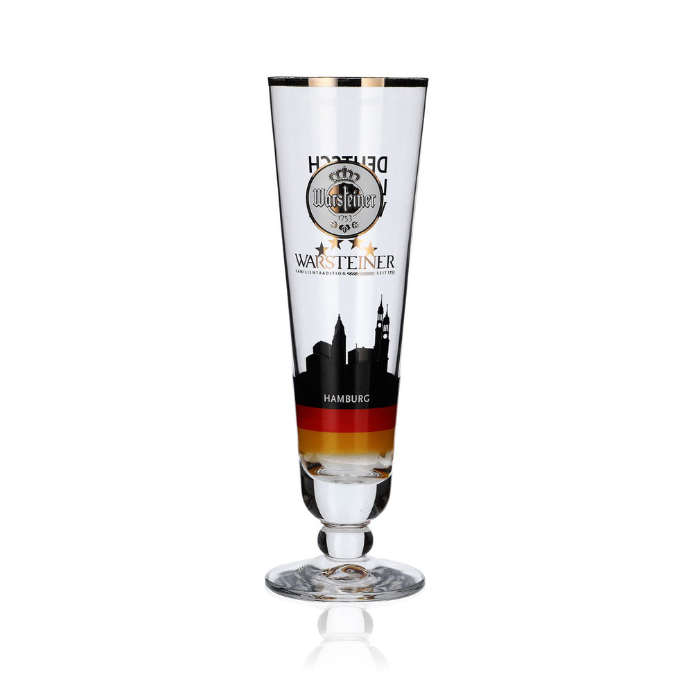 Warsteiner collector's glass 0.2 l trophy Hamburg Germany soccer special edition