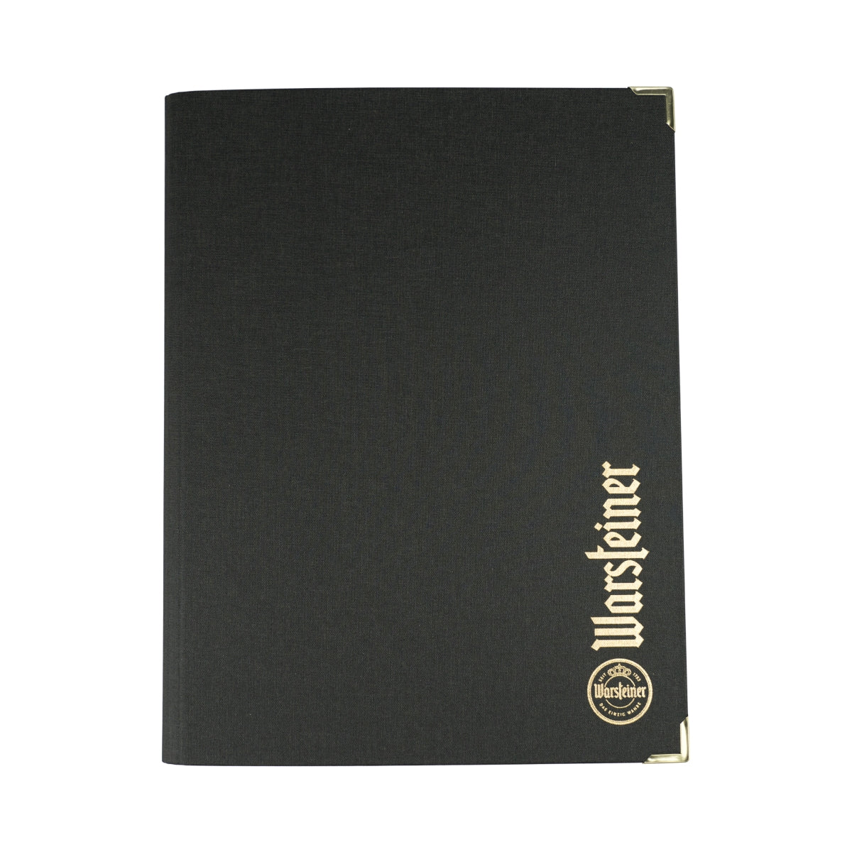 Warsteiner menu card Beverage list Golden Corners 25x32x1cm Gastro