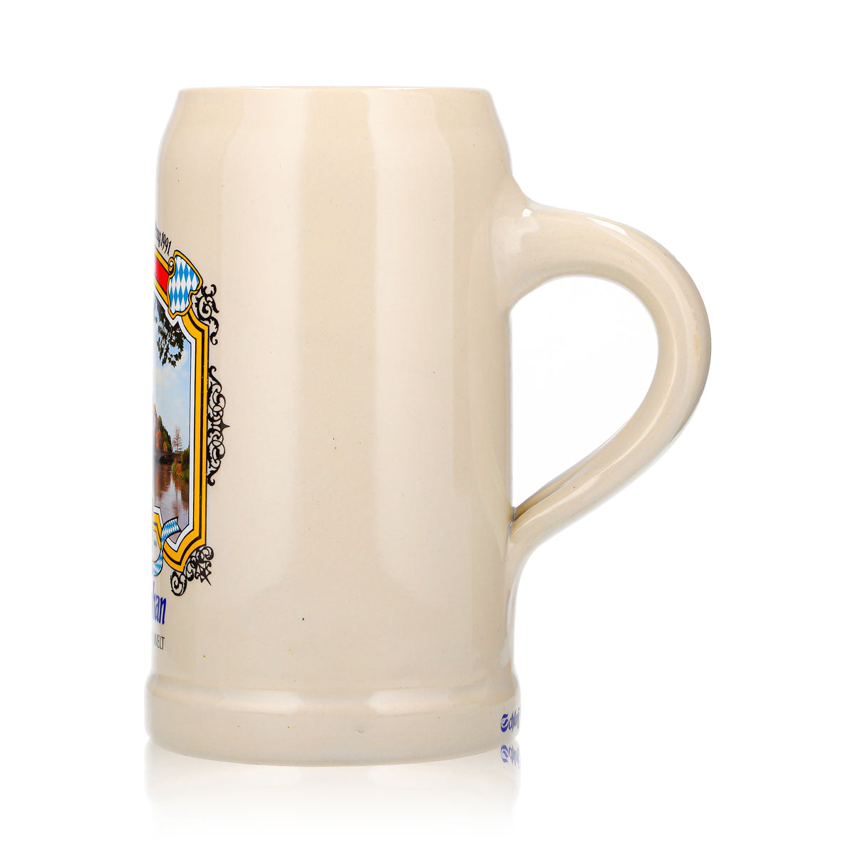 Weihenstephan Beer Glass, Clay Jug, Maß Jug, Annual Jug 1991, Clay Beer Mug, Seidel – View 6