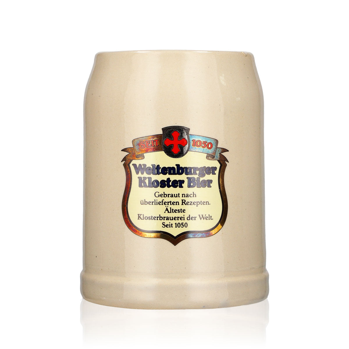 Weltenburg Monastery Glass 0.3l Earthenware Mug Stoneware Beer Mug Seidel Brewery