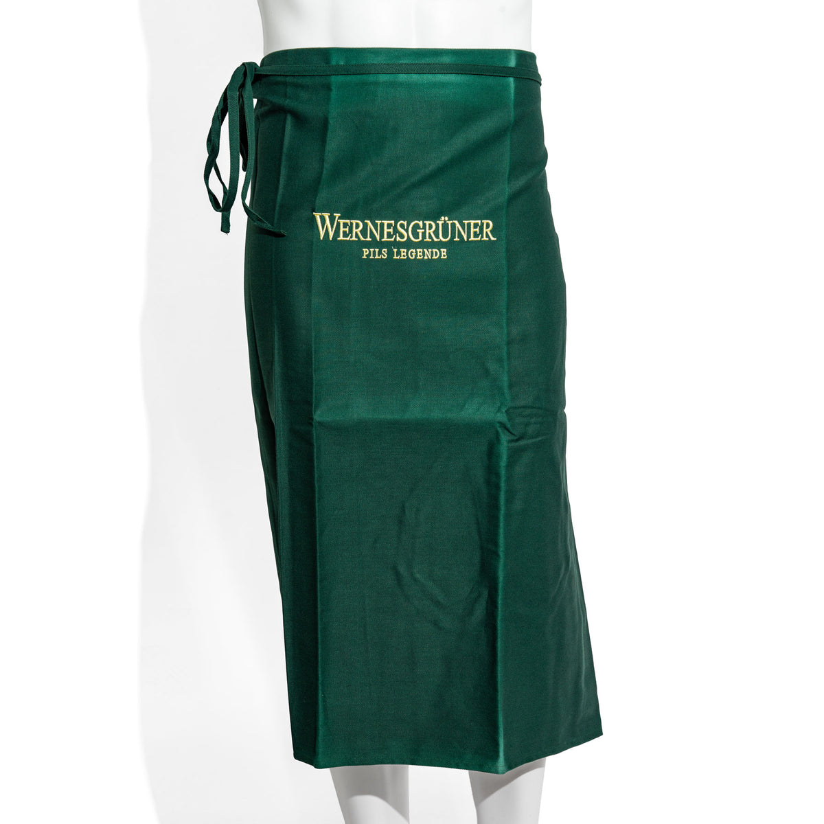 Wernesgrüner Beer Apron Bistro Waiter Apron Service  Green Long