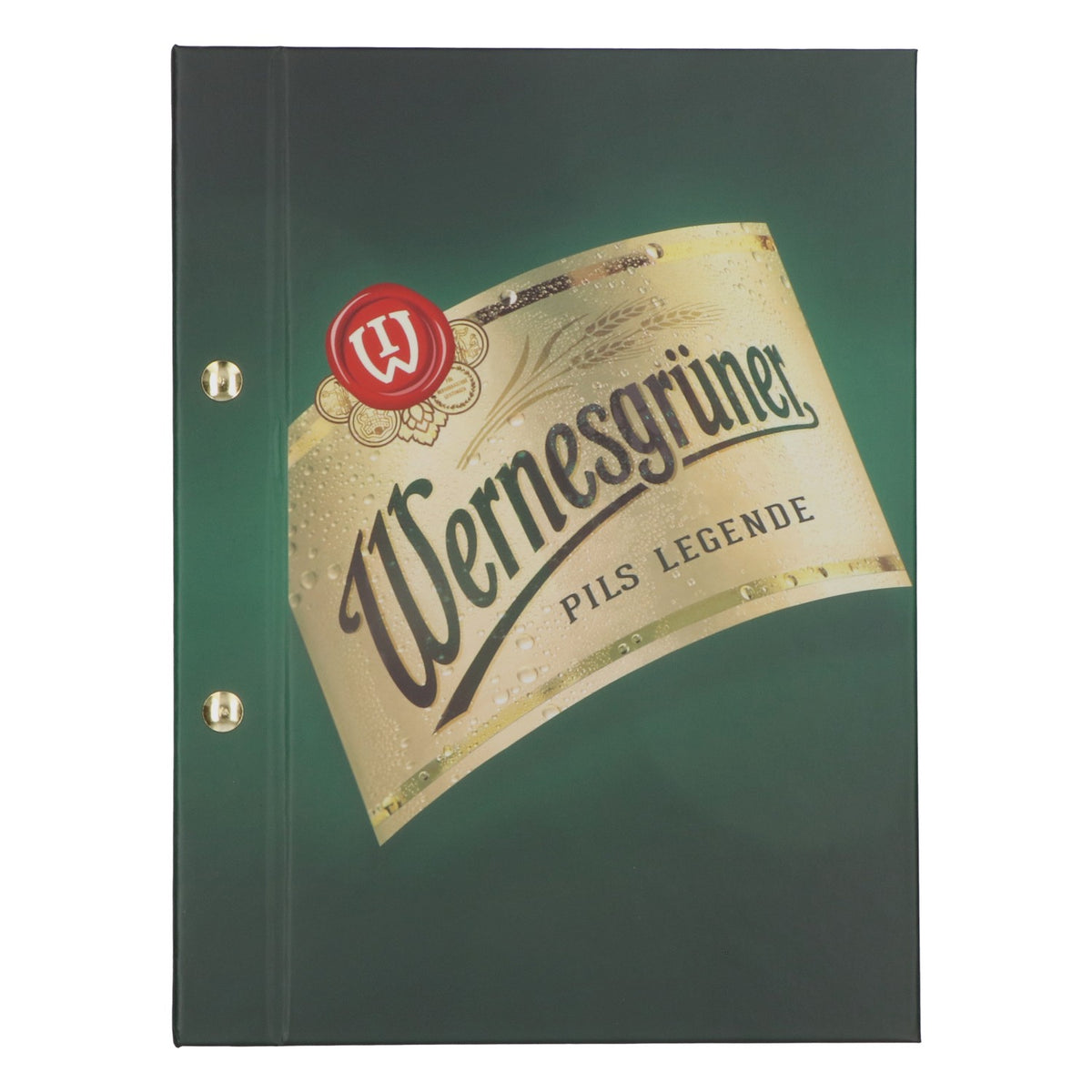 Wernesgrüner Beer Menu Folio Menu Card Restaurant Folder Green Small – View 2