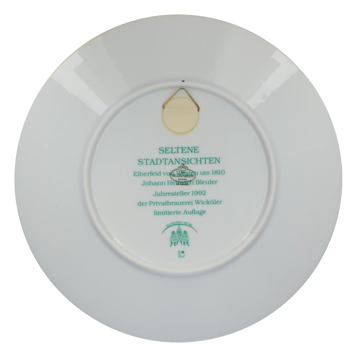 Wicküler Pilsener Beer Porcelain Annual Plate 1992 Rare City Views – View 3