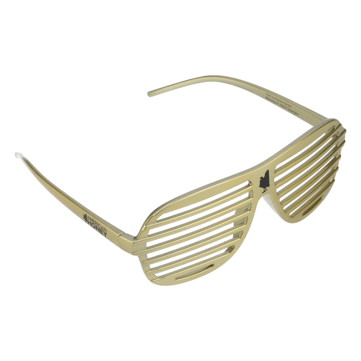 Wild Turkey Whiskey Sunglasses Party Glasses Gold Grid "American Honey" – View 3