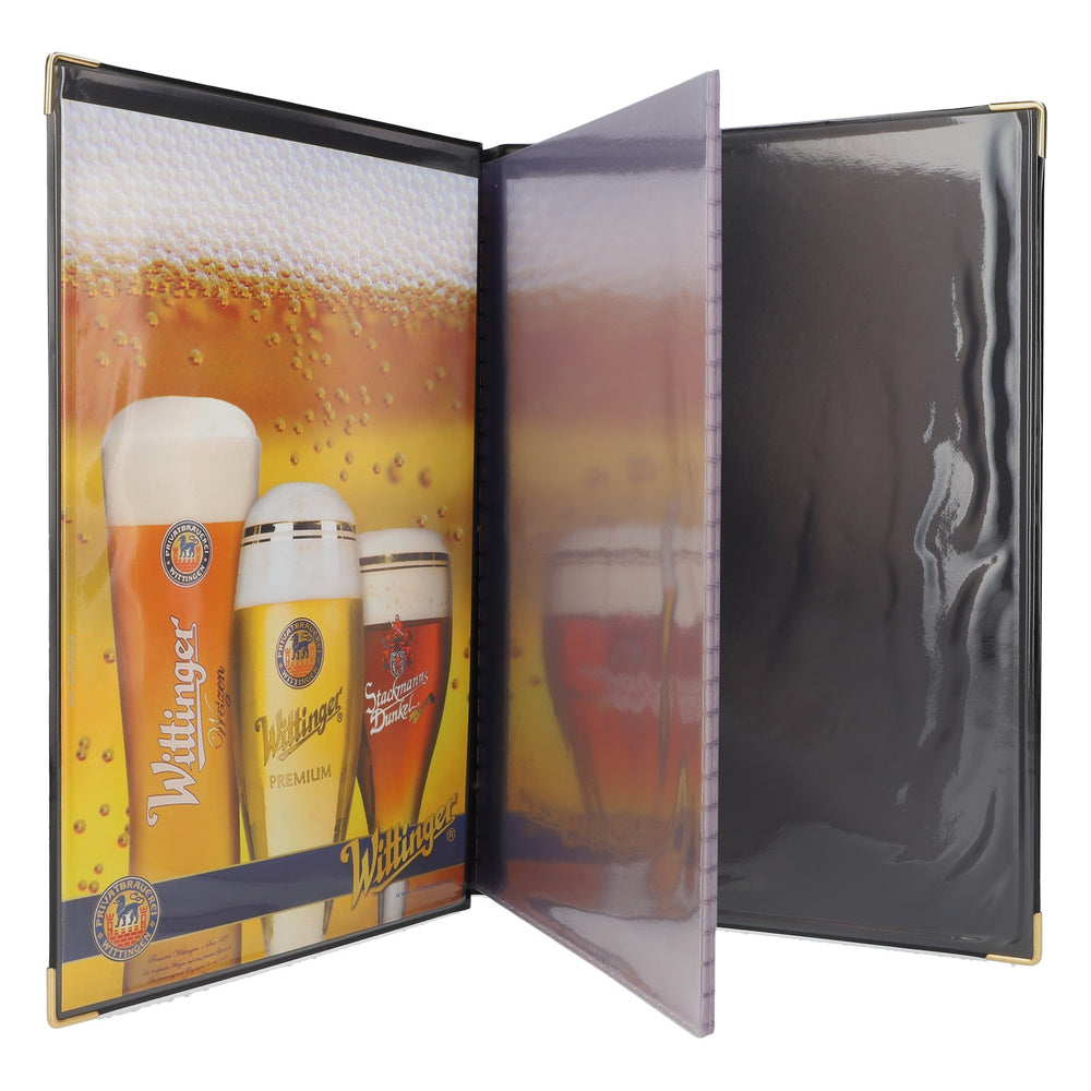 Wittinger Beer Menu Folio Menu Card Restaurant Folder Black Din A4