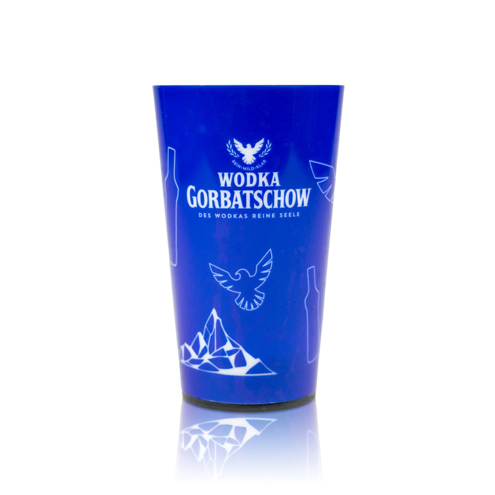 Vodka Gorbatschow Lumi Mug Glass 0.44l LED Reusable Plastic Glasses Long Drink
