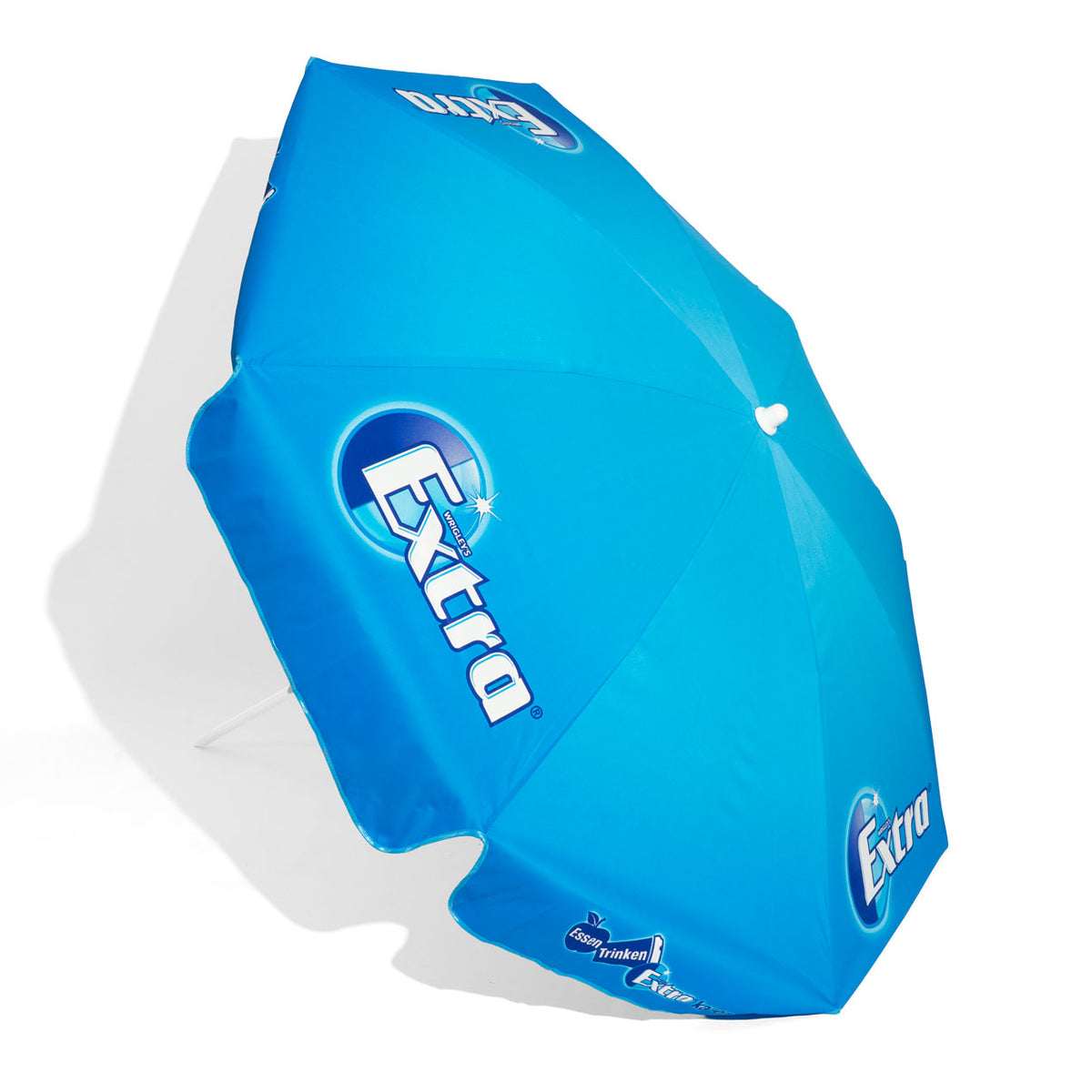 Wrigley's Chewing Gum Parasol Folding Umbrella Beach Umbrella Sun Protection Blue