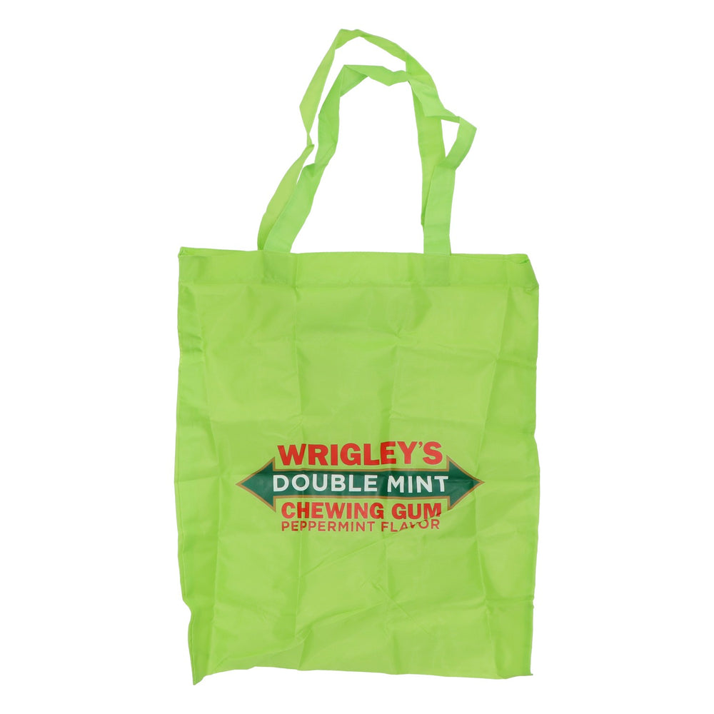 Wrigley's chewing gum shopping bag, pouch, bag, jute bag, green