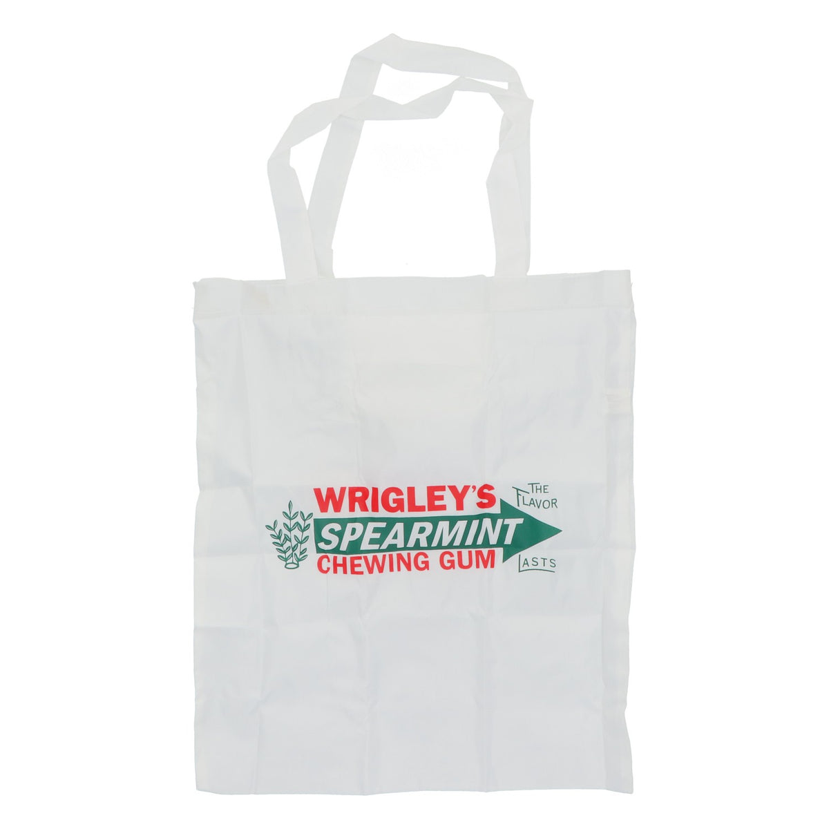 Wrigley's chewing gum shopping bag, pouch, bag, jute bag, white