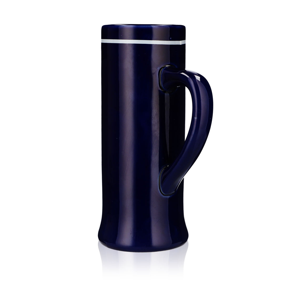 Würzburger Hofbräu beer glass stoneware mug 0.55 l jug clay blue Sahm – View 4