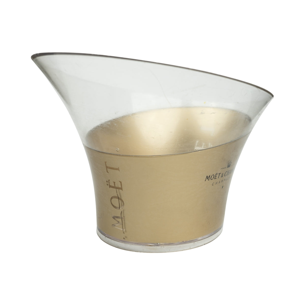 XL Moet Chandon Champagne Cooler Gold heavily used Ice Cooler Container Bottles – View 3