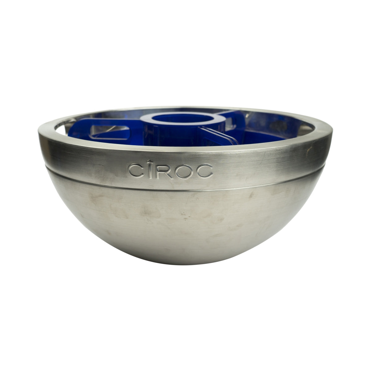 XXL Ciroc Vodka Cooler Blue Ice Box Bucket Bar Bottles Metal Round Silver Blue Bottle Ice
