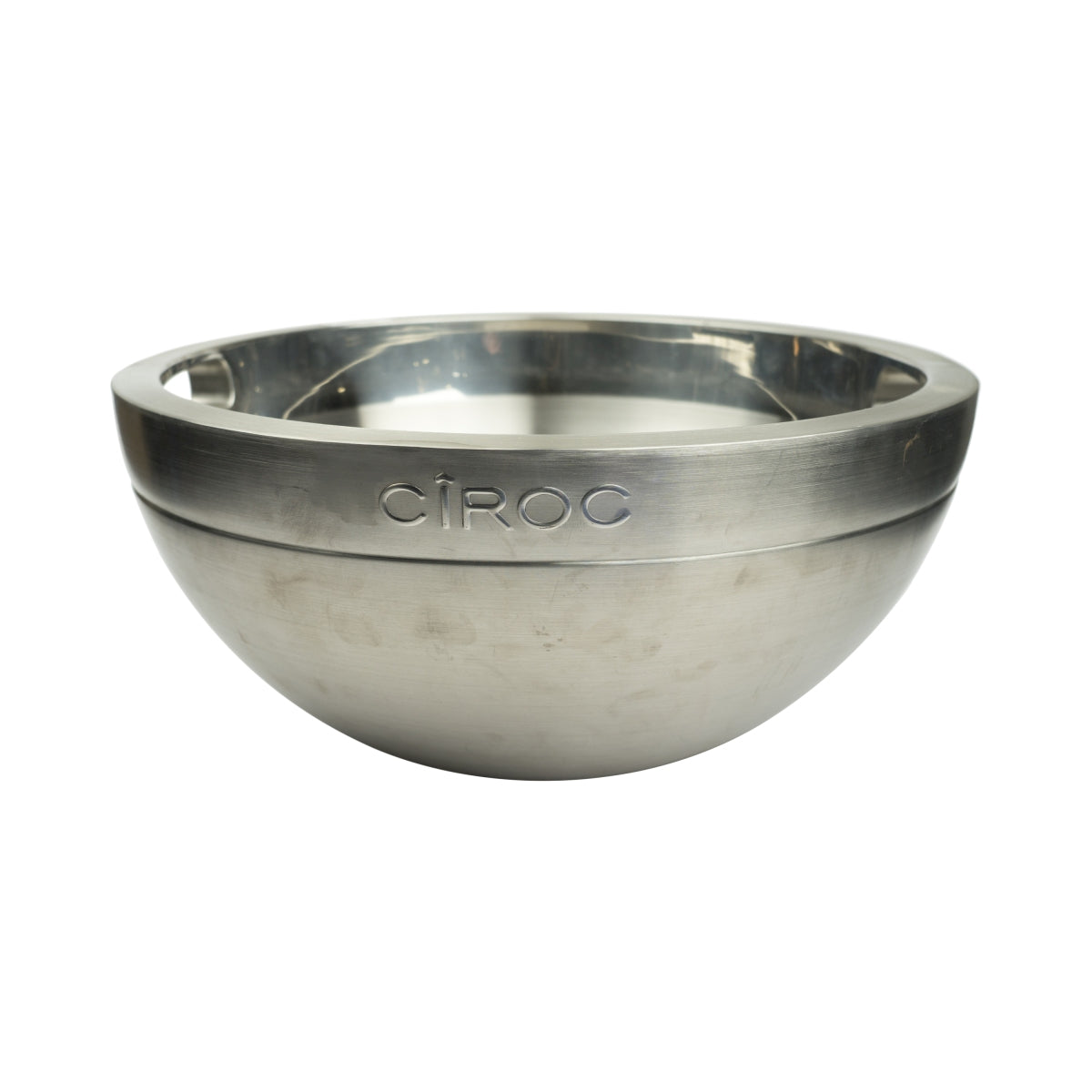 XXL Ciroc Vodka Cooler Blue Ice Box Bucket Bar Bottles Metal Round Silver Blue Bottle Ice – View 2