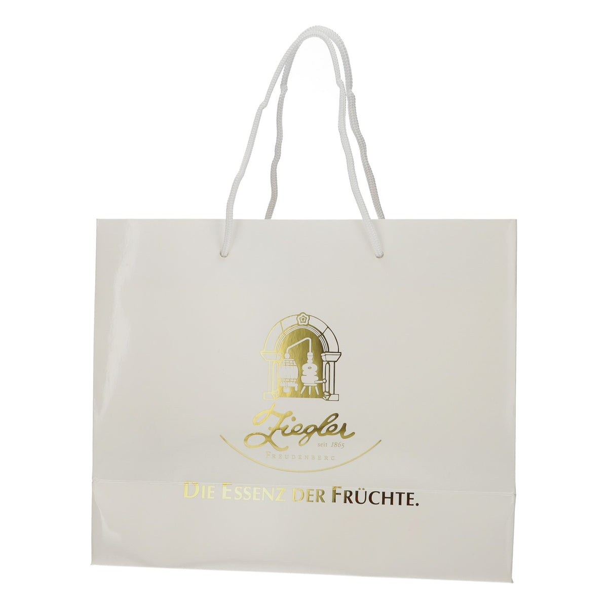 Ziegler Gift Bag, White Tote Bag for Schnapps, Premium Gift Bag – View 4