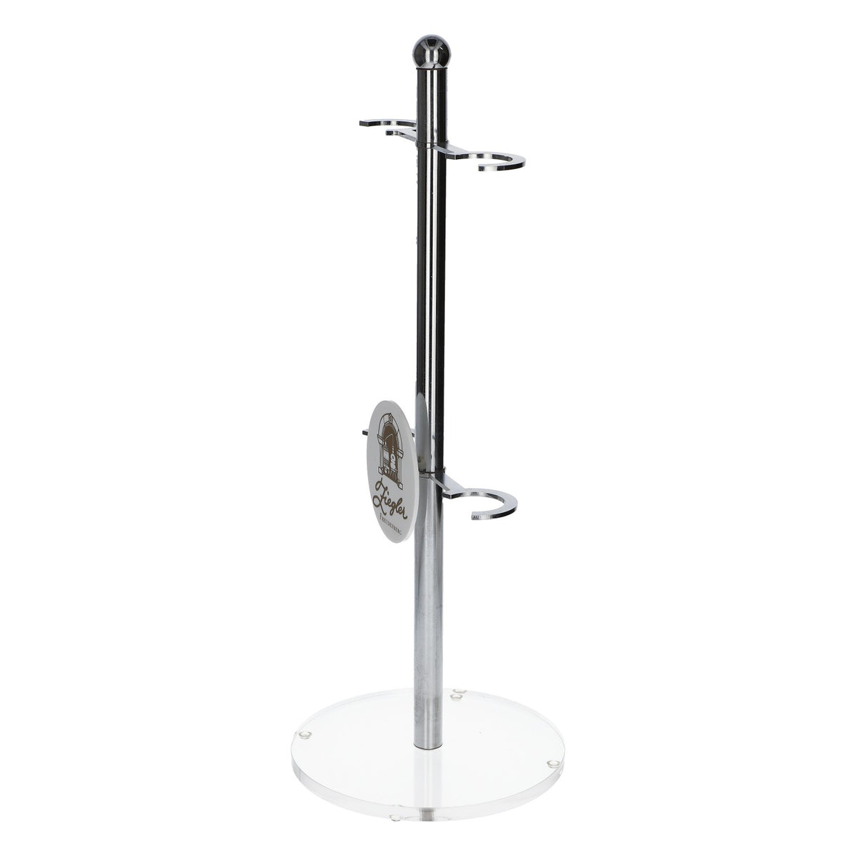 Ziegler Liqueur Dispenser Bottle Holder Bottle Rack for 4 Bottles, Metal, Silver – View 3