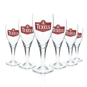 6x Texels Glass 0,3l Beer Tulip Cup Goblet Glasses Gastro...