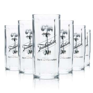 6x Frankenheim Beer Glass 0,4l Tankard Seidel Glasses...